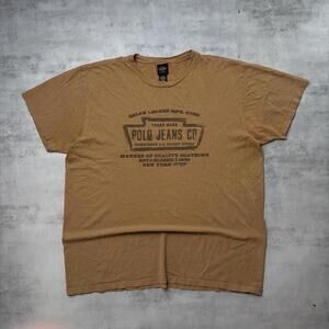 Vintage Polo Jeans Company Grunge Western Distressed T-Shirt